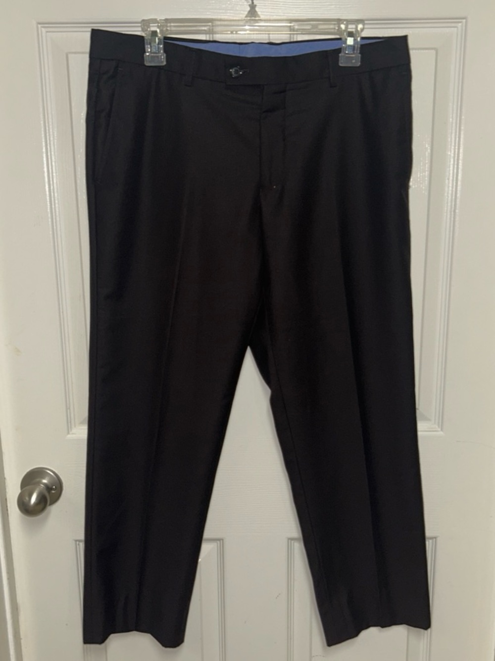 Vitarelli SB-1 Men’s Brown Herringbone Dress Pants Slim Straight 34W